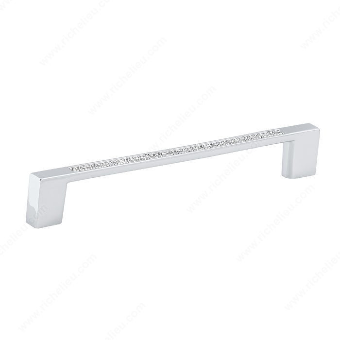 BP353512814001 Modern Metal and Crystal Pull - 3535