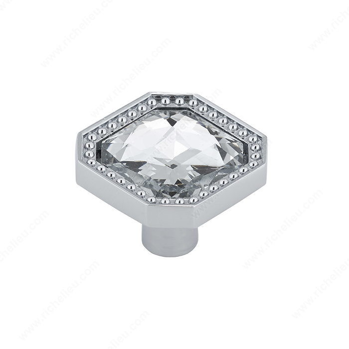 BP262603014001 Modern Metal and Crystal Knob - 2626