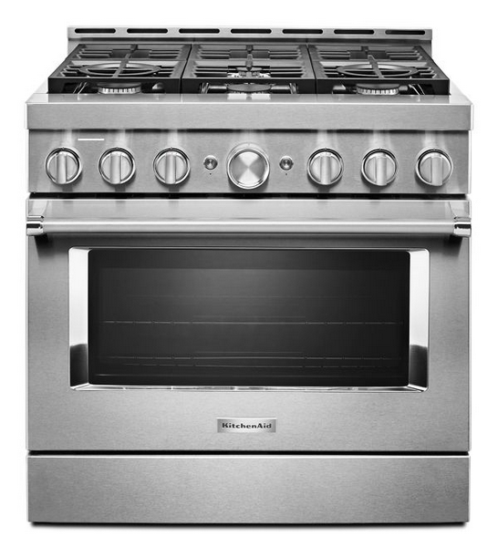 KFGC506JSS - KitchenAid(R) 36" Smart Commercial-Style Gas Range with 6 Burners