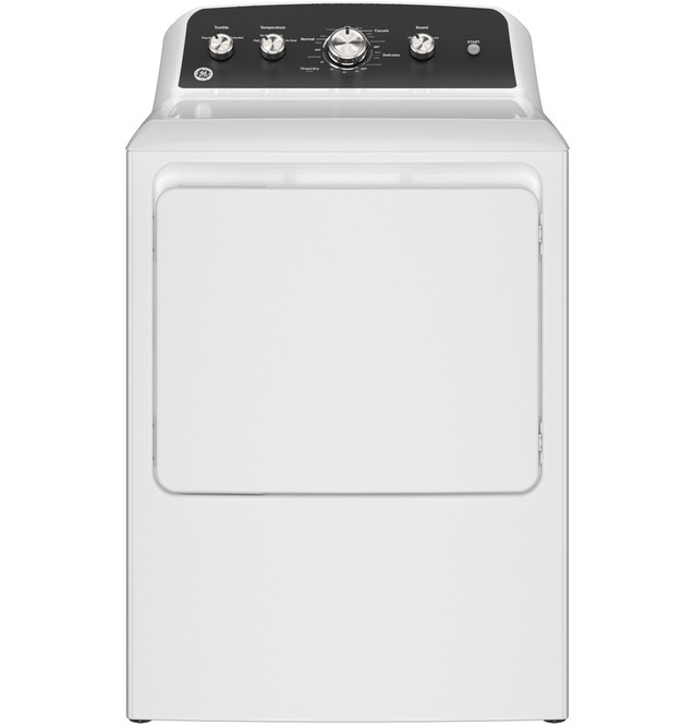 GTD48EASWWB - GE® 7.2 cu. ft. Capacity Electric Dryer with Up To 120 ft. Venting and Extended Tumble