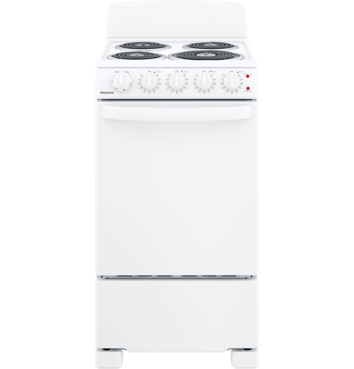 RAS200DMWW - Hotpoint® 20" Electric Free-Standing Front-Control Electric Range