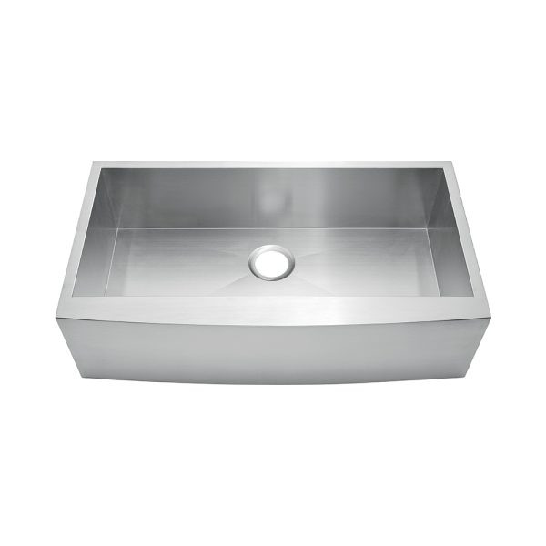 KSF36209S - 36 Apron Front Farmhouse Stainless Steel Single Bowl Kitchen Sink Overall: 36 X 20-1/2 Bowl Size: 34 X 16 Depth: 9