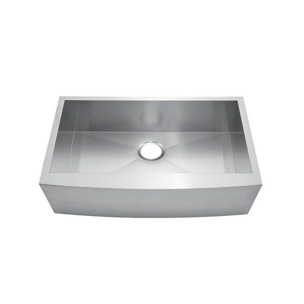 KSF332010S - 33 Apron Front Farmhouse Stainless Steel Single Bowl Kitchen Sink Overall: 33 X 20-1/2 Bowl Size: 31 X 16 Depth: 10