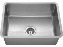 KSU23189L - 23 Undermount Stainless Steel Small Radius Bowl Kitchen Sink Overall: 23 X 18 X 9 18 Gauge Tight Radius