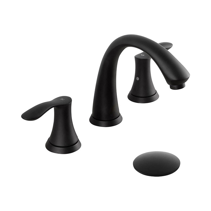 KSB8232RB - Wide Spread Bathroom Sink Faucet with Pop Up Drain  KSB8232 - Oil Rubbed Bronze  Finish