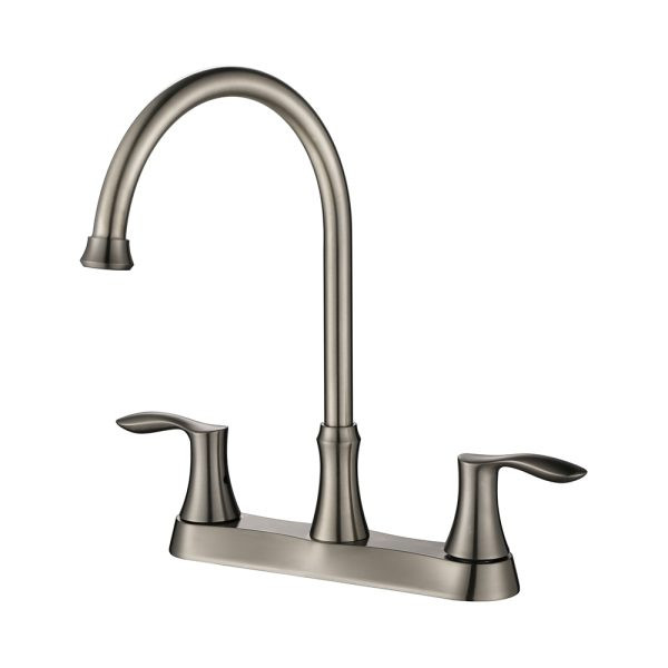 KSK8238BN-WS - 8Centerset Two Handles Kitchen Faucet  KSK8238 - Brushed Nickel Finish