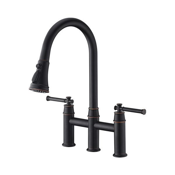 KSK8239RB - 8 Double Handle Kitchen Faucet  KSK8239 - Oil Rubbed Bronze  Finish