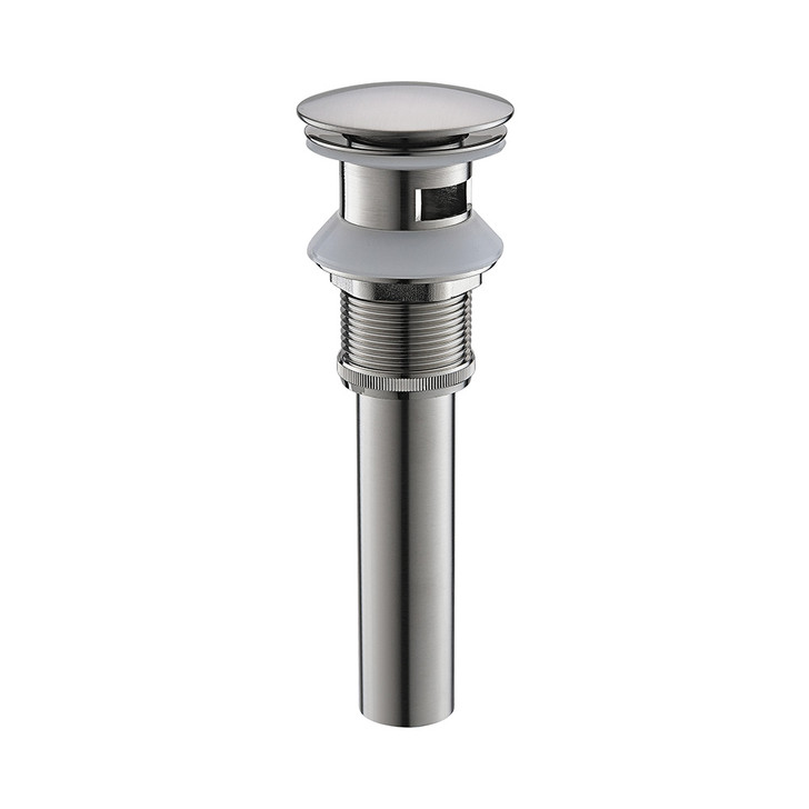 KSPOP-03 Overflow - Push Style Pop-Up with Overflow - Brushed Nickel Finish