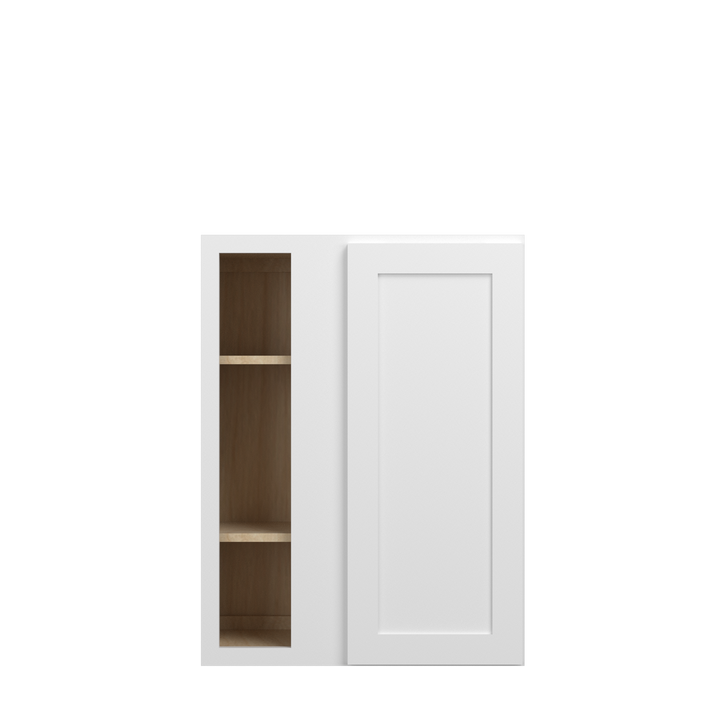 Bedford Ready to Assemble 27 in. W x 36 in. H x 12 in. D Plywood Blind Wall Corner Cabinet in Painted White