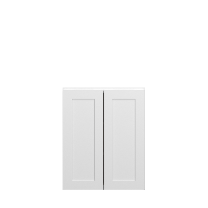 Bedford Ready to Assemble 24 in. W x 30 in. H x 12 in. D Plywood Wall Cabinet in Painted White