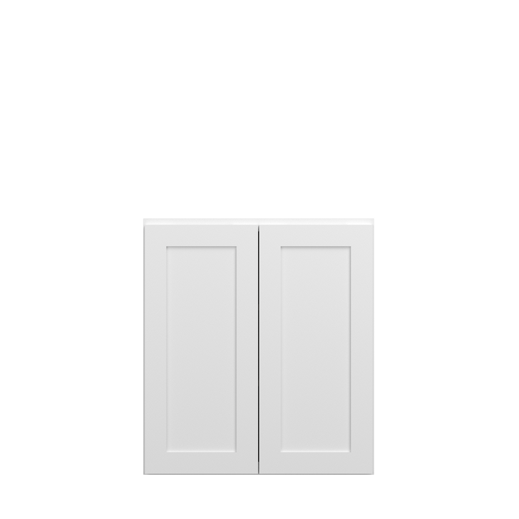 Bedford Ready to Assemble 27 in. W x 30 in. H x 12 in. D Plywood Wall Cabinet in Painted White