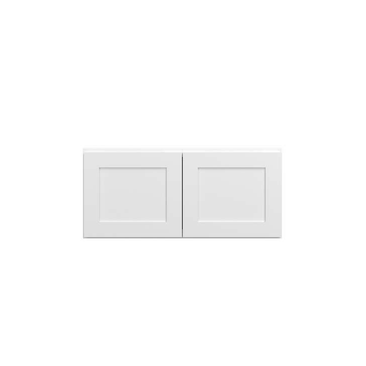 Bedford Ready to Assemble 33 in. W x 15 in. H x 12 in. D Plywood Wall Cabinet in Painted White