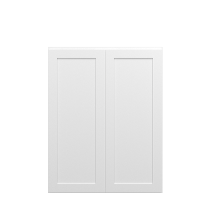 Bedford Ready to Assemble 33 in. W x 42 in. H x 12 in. D Plywood Wall Cabinet in Painted White