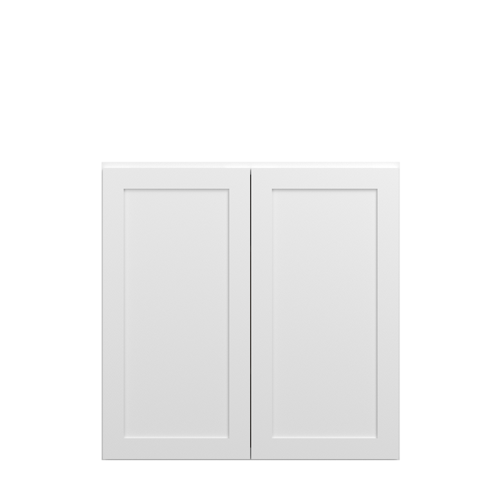 Bedford Ready to Assemble 36 in. W x 36 in. H x 12 in. D Plywood Wall Cabinet in Painted White