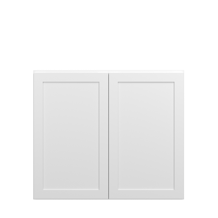Bedford Ready to Assemble 42 in. W x 36 in. H x 12 in. D Plywood Wall Cabinet in Painted White