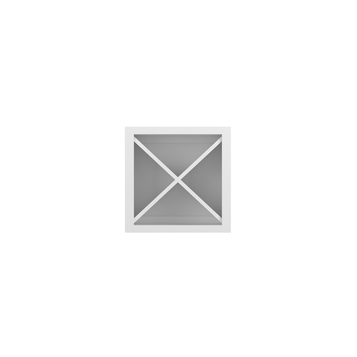 Bedford Ready to Assemble 18 in. W x 18 in. H x 12 in. D Plywood Wall Wine Cabinet in Painted White