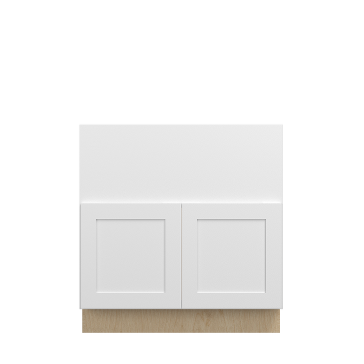 Bedford Assembled 33 in. W x 34.5 in. H x 24 in. D Plywood Farm Sink Base Cabinet in Painted White