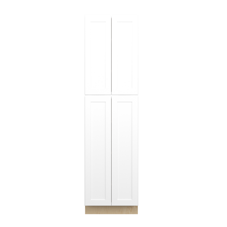 Bedford Assembled 24 in. W x 90 in. H x 24 in. D Plywood Tall Cabinet in Painted White
