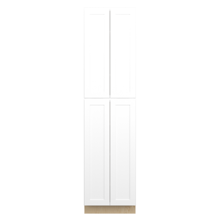 Bedford Assembled 24 in. W x 96 in. H x 24 in. D Plywood Tall Cabinet in Painted White