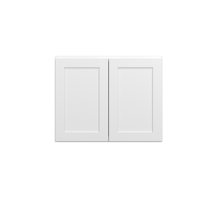 Bedford Assembled 30 in. W x 24 in. H x 12 in. D Plywood Wall Cabinet in Painted White