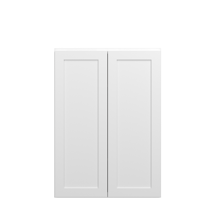 Bedford Assembled 30 in. W x 42 in. H x 12 in. D Plywood Wall Cabinet in Painted White
