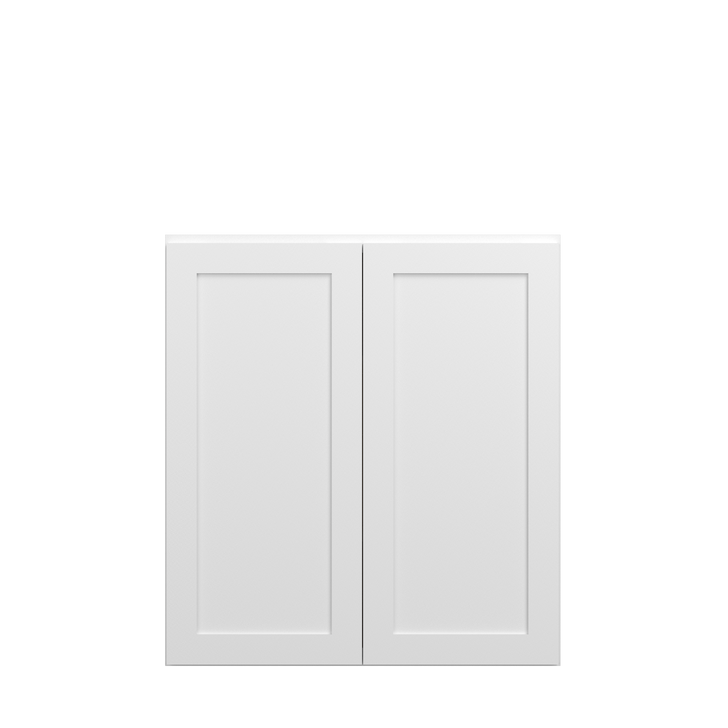Bedford Assembled 33 in. W x 36 in. H x 12 in. D Plywood Wall Cabinet in Painted White