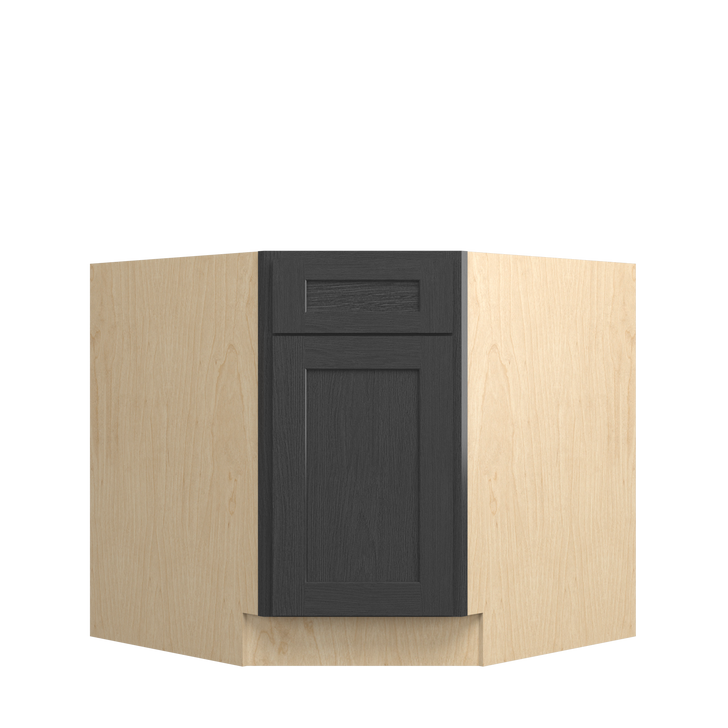 JAMESTOWN Ready to Assemble 36 in. W x 34.5 in. H x 24 in. D Plywood Sink Diagonal Corner Base Cabinet in Espresso