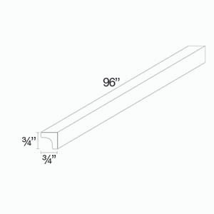 JAMESTOWN 96 in. W x 0.75 in. H x 0.75 in. D Inside Corner Molding in Espresso