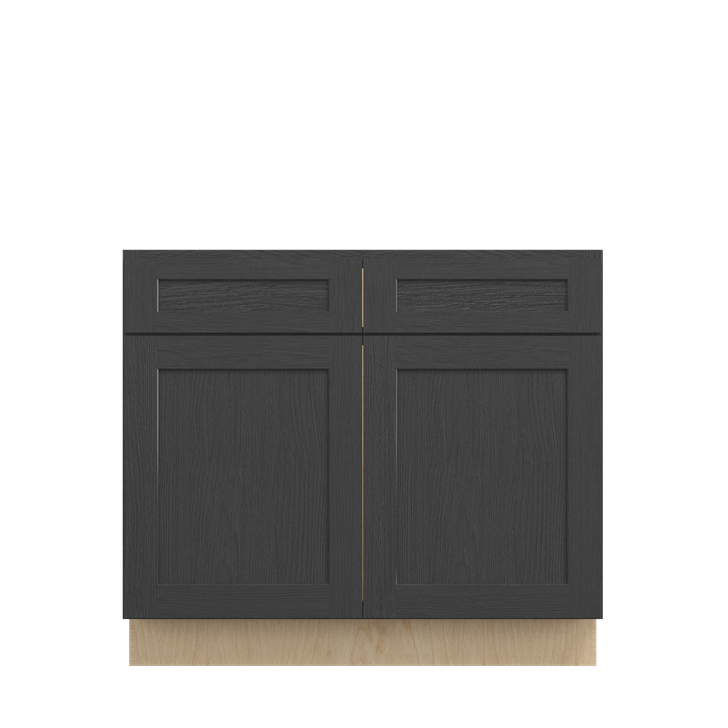 JAMESTOWN Ready to Assemble 39 in. W x 34.5 in. H x 24 in. D Plywood Sink Base Cabinet in Espresso