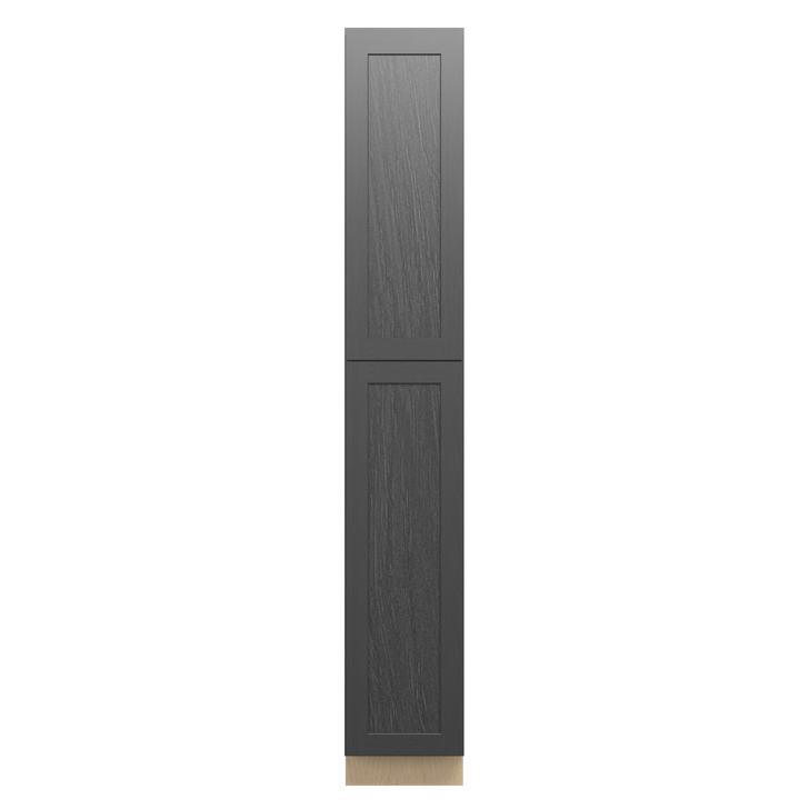 JAMESTOWN Ready to Assemble 15 in. W x 96 in. H x 24 in. D Plywood Tall Cabinet w/(2) Roll-out Trays in Espresso