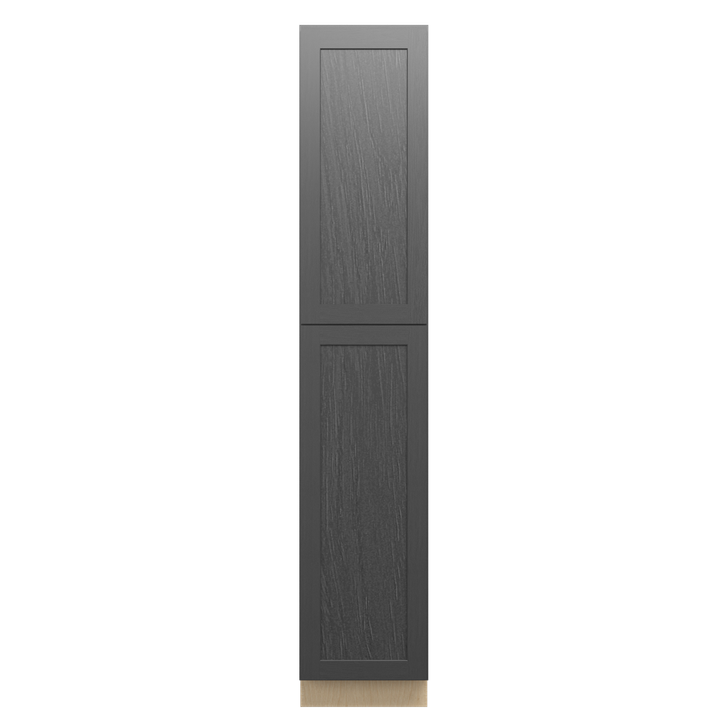 JAMESTOWN Ready to Assemble 18 in. W x 96 in. H x 24 in. D Plywood Tall Cabinet w/(3) Roll-out Trays in Espresso