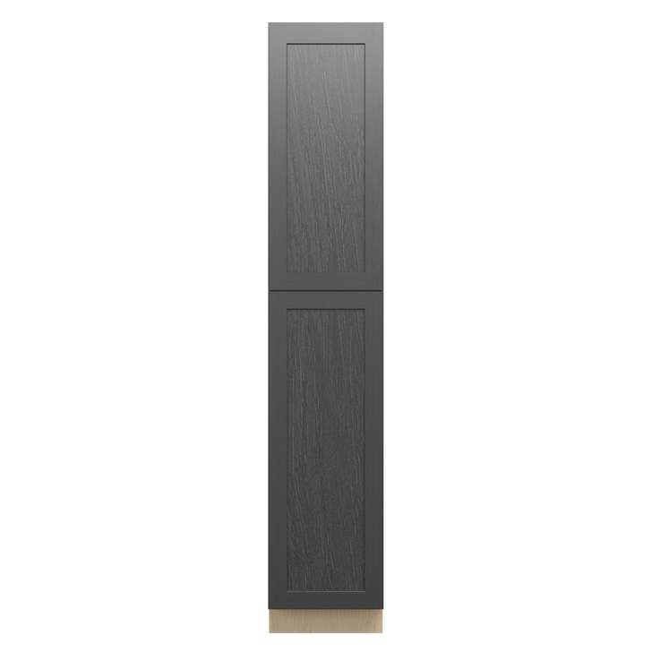 JAMESTOWN Ready to Assemble 18 in. W x 96 in. H x 24 in. D Plywood Tall Cabinet w/(4) Roll-out Trays in Espresso