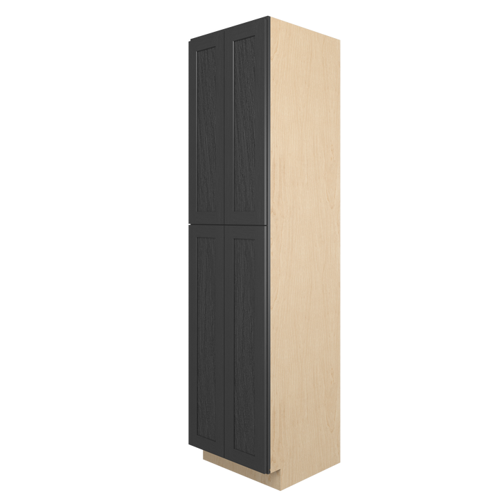 JAMESTOWN Ready to Assemble 24 in. W x 96 in. H x 24 in. D Plywood Tall Cabinet w/(1) Roll-out Tray in Espresso