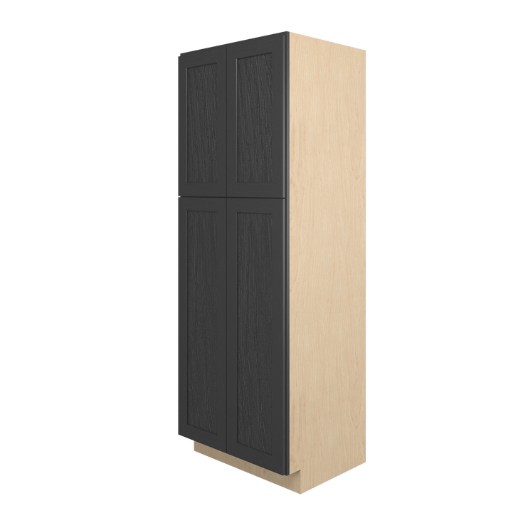 JAMESTOWN Ready to Assemble 30 in. W x 84 in. H x 24 in. D Plywood Tall Cabinet w/(4) Roll-out Trays in Espresso