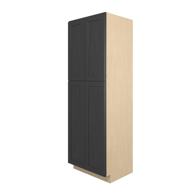 JAMESTOWN Ready to Assemble 30 in. W x 90 in. H x 24 in. D Plywood Tall Cabinet w/(1) Roll-out Tray in Espresso