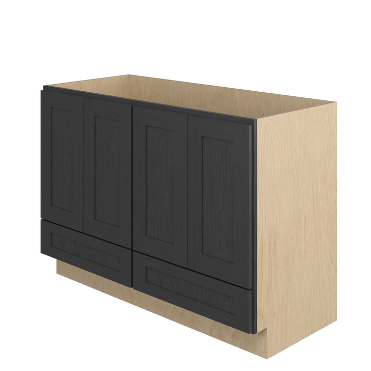 JAMESTOWN Ready to Assemble 48 in. W x 34.5 in. H x 21 in. D Plywood Vanity Cabinet w/Bottom Drawer in Espresso
