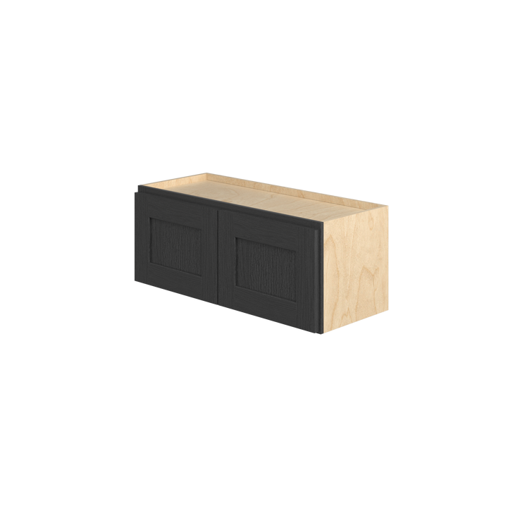 JAMESTOWN Ready to Assemble 30 in. W x 12 in. H x 12 in. D Plywood Wall Cabinet in Espresso