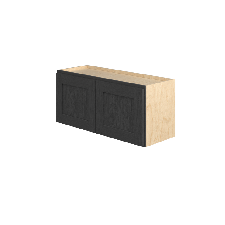 JAMESTOWN Ready to Assemble 33 in. W x 15 in. H x 12 in. D Plywood Wall Cabinet in Espresso