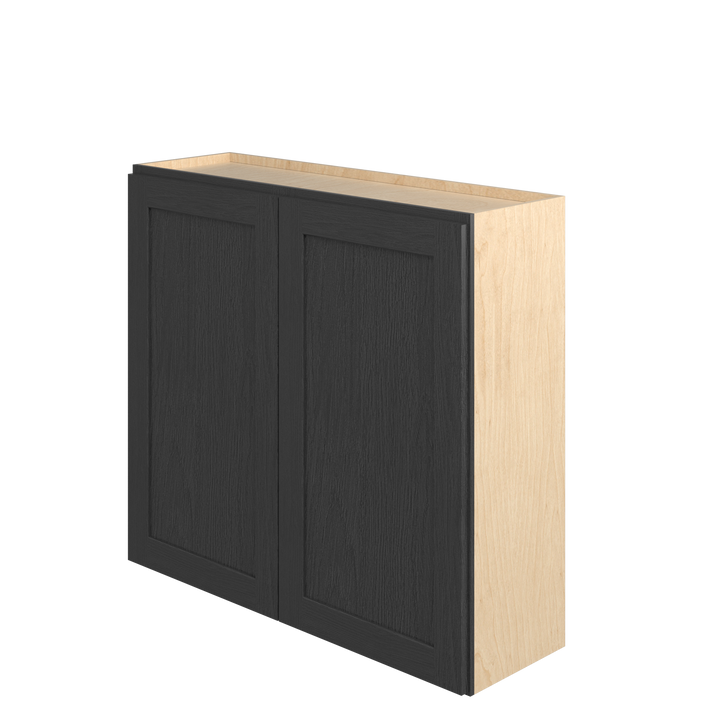 JAMESTOWN Ready to Assemble 39 in. W x 36 in. H x 12 in. D Plywood Wall Cabinet in Espresso