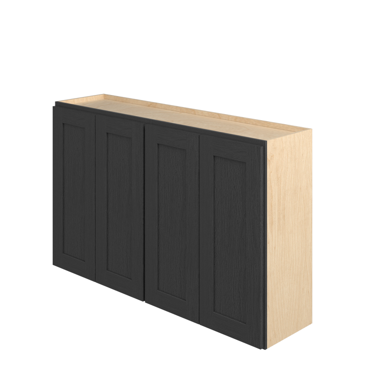 JAMESTOWN Ready to Assemble 48 in. W x 30 in. H x 12 in. D Plywood Wall Cabinet in Espresso