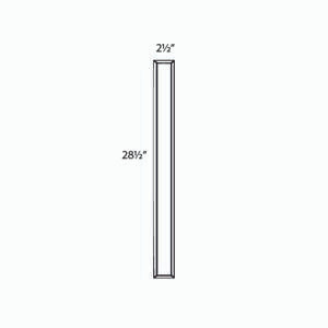 JAMESTOWN 2.5 in. W x 30 in. H x 0.75 in. D Wall Filler Overlay in Espresso