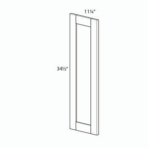 NORFOLK 0.75 in. W x 35 in. H x 11.25 in. D Wall Decorative Door in Painted White