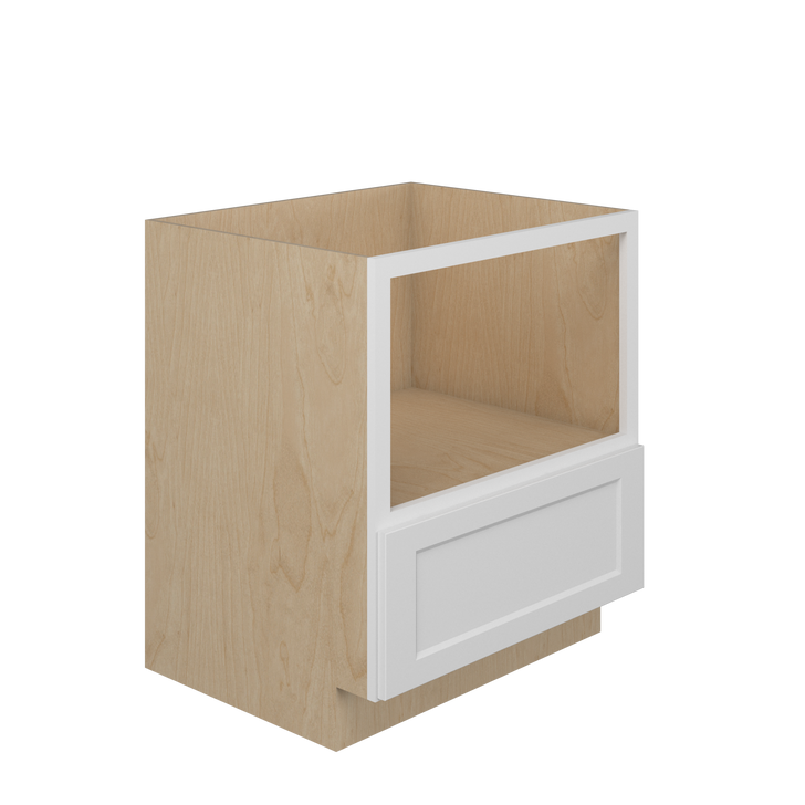 NORFOLK Ready to Assemble 30 in. W x 34.5 in. H x 24 in. D Plywood Base Microwave Cabinet in Painted White