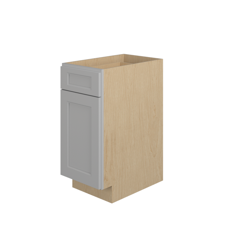 ROCKINGHAM Ready to Assemble 15 in. W x 34.5 in. H x 24 in. D Plywood Base Cabinet w/(2) Roll-out Trays in Painted Stratus