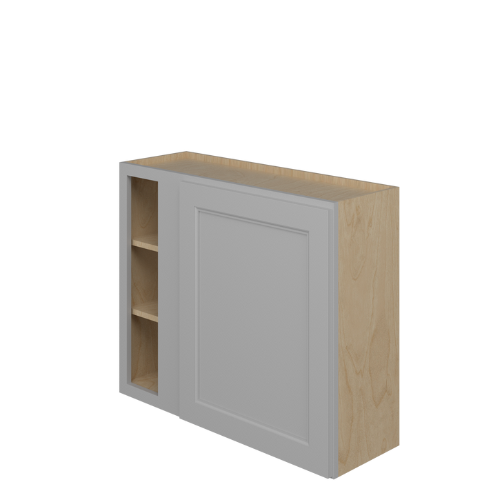 ROCKINGHAM Ready to Assemble 36 in. W x 30 in. H x 12 in. D Plywood Blind Wall Corner Cabinet in Painted Stratus