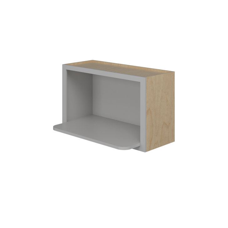 ROCKINGHAM Ready to Assemble 30 in. W x 18 in. H x 12 in. D Plywood Wall Microwave Cabinet w/Shelf in Painted Stratus