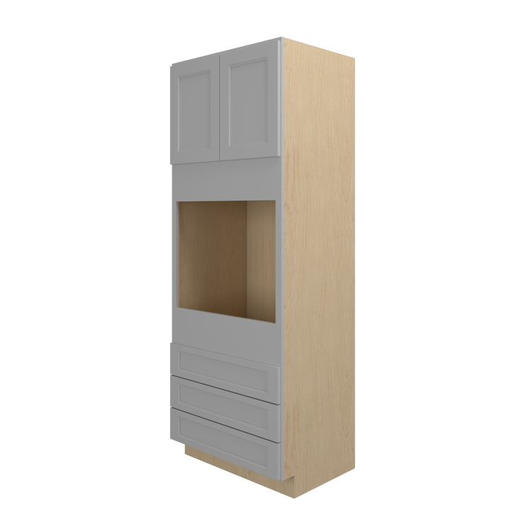 ROCKINGHAM Ready to Assemble 33 in. W x 90 in. H x 24 in. D Plywood Oven Tall Cabinet in Painted Stratus