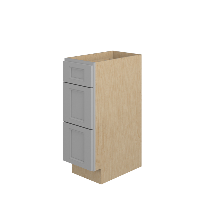 ROCKINGHAM Ready to Assemble 12 in. W x 34.5 in. H x 21 in. D Plywood Drawer Vanity Cabinet in Painted Stratus