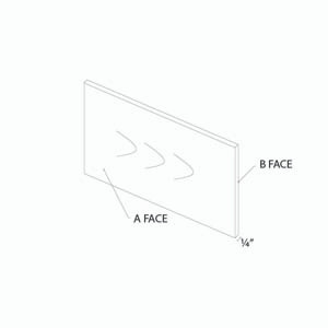 ROCKINGHAM 48 in. W x 96 in. H x 0.2 in. D Back Panel in Painted Stratus