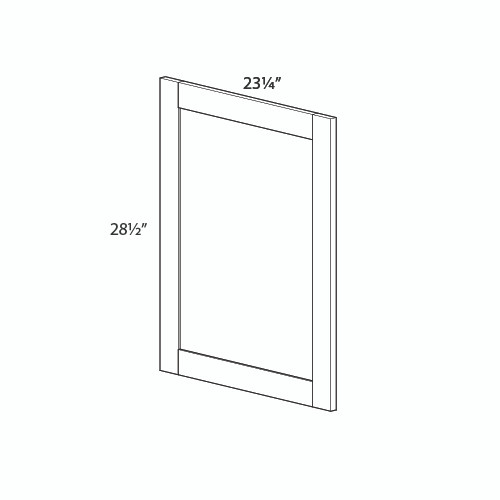 BELLE HAVEN 0.75 in. W x 29 in. H x 23.25 in. D Base Decorative Door in Driftwood